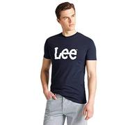 Lee Wobbly Logo Tee, T-shirt Uomo, Blu (Navy Drop Ee), XXL
