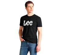 Lee Wobbly Logo Tee, T-Shirt Uomo, Nero (Black), 4XL