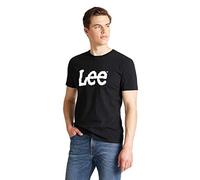 Lee Wobbly Logo Tee, T-Shirt Uomo, Nero (Black), 5XL