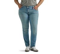 Lee Women's Plus Size Regular Fit Straight Leg Jean-16 Plus Long