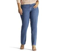 Lee Women's Plus-Size Relaxed Fit all Cotton Straight Leg Jean, Livia, 16W Medium