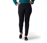 Lee Women's Plus Size Sculpting Slim Fit Skinny Leg Pull on Jean, Black, 20W Medium