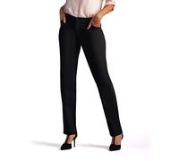 Lee Women's Relaxed Fit All Day Straight Leg Pant, Black, 16 Short