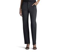 Lee Women's Relaxed Fit All Day Straight Leg Pant, Charcoal Heather, 4