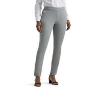 Lee Women's Ultra Lux Mid Rise Slim Fit Ankle Pant, Dover Gray, 4