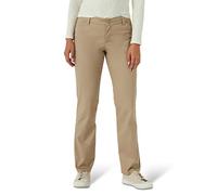 Lee Wrinkle Free Relaxed Fit Straight Leg Pant Pantaloni, Lino, 46 Donna
