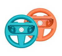 LEEAA 2pcs/set Racing Wheels Game Wheel Game Gaming Gaming Gacing Wheeer for Switch 2 Joy Con Controller Accessori (Blue Orange)