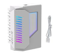 LEEAA Mainboard Moder 'alimentatore Modulare di alimentazione Modulare con specchio Argb Light ATX Adattatore di alimentazione a 180 gradi Adattatore ad angolo a 24 pin per alimentatore ATX