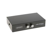 Leeadwaey 2-Port USB 2.0 che condivide la stampante dell'analizzatore del PC adatta manuale del hub del commutatore del commutatore