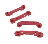 Leeadwaey 4x Braccio Oscillante Rinforzato RC Ricambi Auto per 1:12 Wltoys 124018 124019 Rosso