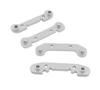 Leeadwaey 4x Rinforzato Braccio Oscillante RC Auto Ricambi per 1:12 Wltoys 124018 124019 Argento
