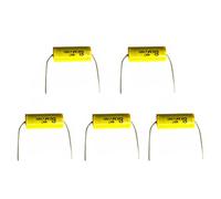 Leeadwaey 5Pcs 2.2UF 100V Altoparlante Condensatore di Frequenza Divisore Non Polarizzato Crossover