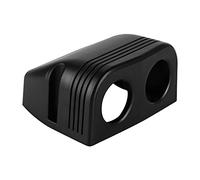 Leeadwaey Base per tenda per accendino per auto, impermeabile, con voltmetro USB, base per tenda a doppio foro, sedile per tenda, 2 fori