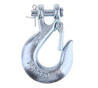 Leeadwaey Gancio per verricello da 1/4 "argento con chiusura di sicurezza a forcella adatta rimorchio ATV barca rimorchio