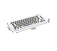 Leeadwaey Hot Swap Keyboard Kit RGB TM680 per tastiere meccaniche cablate bianco trasparente