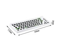 Leeadwaey Kit tastiera hot swap RGB TM680 per tastiere meccaniche cablate bianco