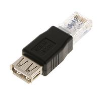 Leeadwaey Maschio a USB AF A femmina Adattatore Presa LAN Rete Ethernet Router Plug