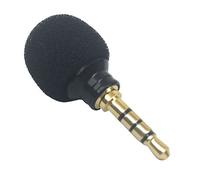 Leeadwaey Mini microfono stereo da 3,5 mm - registrazione del computer portatile del telefono cellulare piccolo