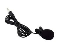 Leeadwaey Mini Wired Mic Collare Universale Altoparlante Tipo Esterno Microfono Speeching Guida Studio Conferenza Lezioni 1pc/nero