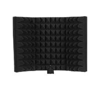 Leeadwaey Schermo di isolamento del microfono, 3 pannelli di registrazione in schiuma fonoassorbente del microfono senza supporto