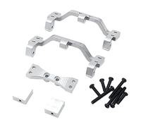 Leeadwaey Staffa per montaggio a sedere per tirante per montaggio su asse e servo adatto per WPL C14 C24 Argento