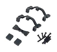 Leeadwaey Staffa per montaggio a sedere per tirante per montaggio su asse e servo adatto per WPL C14 C24 nero