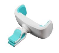 Leeadwaey Supporto per cellulare per veicoli in plastica universale a 360 gradi girevole staffa per telefoni da 3,5 a 6 pollici con morsetto bianco blu