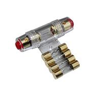 Leeadwaey Supporto per fusibili AGU in linea AWG da 40/80 con fusibile da 40 Amp