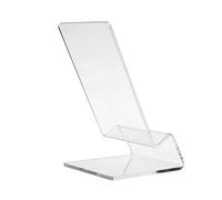 Leeadwaey Supporto per telefono in acrilico trasparente per display cellulare, trasparente, 100 x 70 x 58 mm