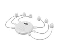 Leeadwaey Tocchino automatico del telefono 62 velocità simulato dito cliccando per mantenere lo schermo vivo bianco 6 testa