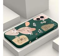 LEECG per iPhone 16 Plus Cover Graffio Resistente Morbido Slim Fit Floreale Phone Cover per iPhone 16 Plus-Morandi Verde