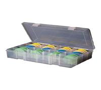 Leeda Foam Winders, Rig Box + 24 avvolgitori in Schiuma Unisex-Adulto, Trasparente, Taglia Unica