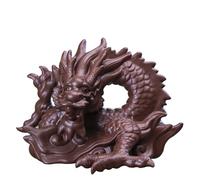 LEEDJUINE Animale da tè cinese retrò con fata drago viola sabbie, 16 cm, vassoio da tè kungfu accessori per giocare il tè