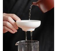 LEEDJUINE Filtro da tè separatore per tè e acqua, 8 x 6,4 cm, in ceramica separata