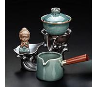 LEEDJUINE Set da tè semi-automatico, 150 ml, infusore per tè Kungfu per uso domestico e ufficio