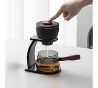 LEEDJUINE Set da tè semi-automatico con infusore per tè Kungfu Set da 2 pezzi, 250 ml 8 oz, set da tè in ceramica resistente al calore