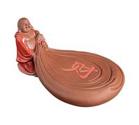 LEEDJUINE Stile cinese Maitreya Buddha Purple Sands Tea Pet, 18 cm 7,25 pollici, accessori per il tè cerimonia