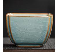 LEEDJUINE Tazza da degustazione di tè in ceramica fatta a mano, 130 ml, set da tè in stile giapponese retrò