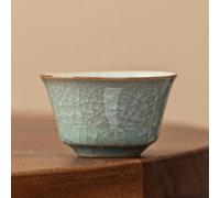 LEEDJUINE Tazza da degustazione di tè in ceramica Kungfu set da tè, 50 ml 1,7 oz, tazza individuale fatta a mano in stile cinese