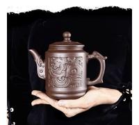 LEEDJUINE Teiera in argilla viola in stile cinese con filtro in acciaio inossidabile, 550 ml, set da tè Kungfu per ricevere ospiti domestici