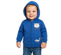 Leedya ELLEPI Giubbotto Bambino Invernale 3-24 Mesi - Giubbino con Cappuccio e Pon Pon, Interno in Pile Morbido, Zip e Tasche - Giacca Calda Neonato (IT, Età, 6 mesi, 8160 BLU)