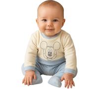 Leedya Tutina Invernale Neonato in Ciniglia e Cotone, Morbida e Calda, Fantasia Cartoni Animati Unisex, Taglie 0-24 Mesi - 027-PANNA - 3-6 mesi