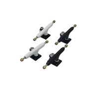 LEEFAI 2 set Professinal Fingerboard Trucks 34mm G3 bianco+Nero Pro Truck-Inverted Kingpin più duro Aggiornato Boccole con Coppe pivot - Senza distanziatore - Assi singoli - con hardware e strumento