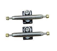 Leefai Mini carrello professionale con tastiera larga 32-34 mm, forma standard G3, asse singolo, mini strumento per skateboard con viti, hardware, piastra di base placcata (nero, 32 mm)