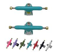 LEEFAI Mini skateboard da 34 mm G3 con gancio colorato, professionale, invertito, boccola più dura, camion senza distanziatore, con hardware e strumento (blu)