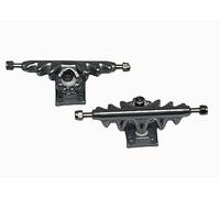 LEEFAI Monster Trucks Pro Fingerboard Trucks 32 mm/34 mm/36 mm con hardware-colore e dimensioni (36 mm, metallo grezzo)