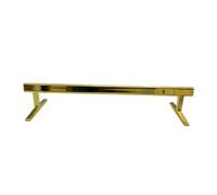 LEEFAI Pro Fingerboard Rail, mini guida per skateboard in metallo per rampe e park, 20,6 x 6,9 x 3,8 cm, i migliori ostacoli per la tastiera, colore (oro)