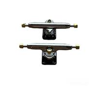 LEEFAI Pro Fingerboard Trucks 12,7/13,3/14,2 cm 4.0-Regular Kingpin-Piastra base aggiornata v2 con hardware-Colore e dimensione della piastra base (13,3 cm, Nero)