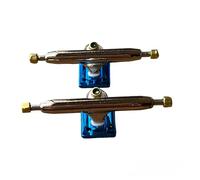 LEEFAI Pro Fingerboard Trucks 32/34/36mm 4.0-Regular Kingpin-Piastra base aggiornata v2 con hardware-Piastra base colore e dimensione (36mm, Blu)
