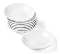 Leegg Piccole ciotole bianche in ceramica per salse, ingredienti, noci (8 bianche)